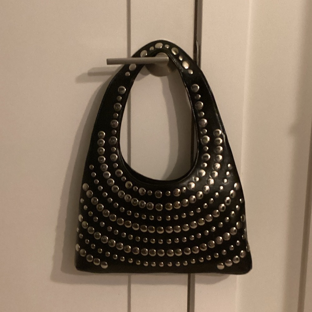 Black Studded Women's Bag